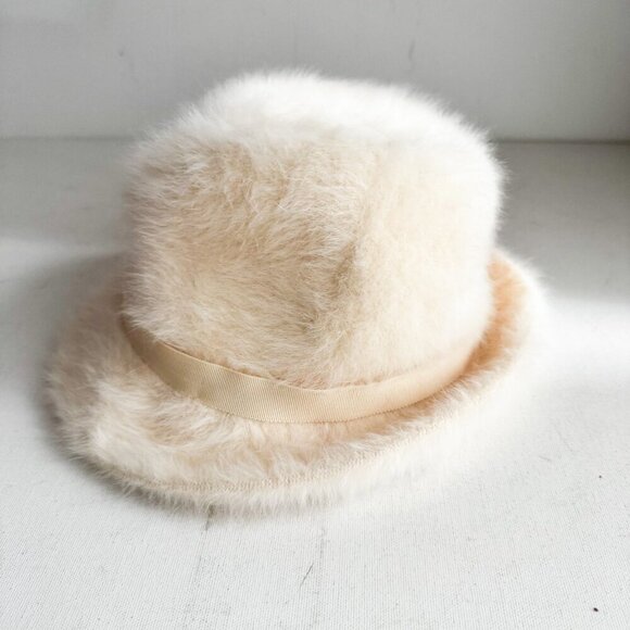 Kangol Furgora Rachel Angora Rabbit Blend Ivory Fedora Hat S main image 8